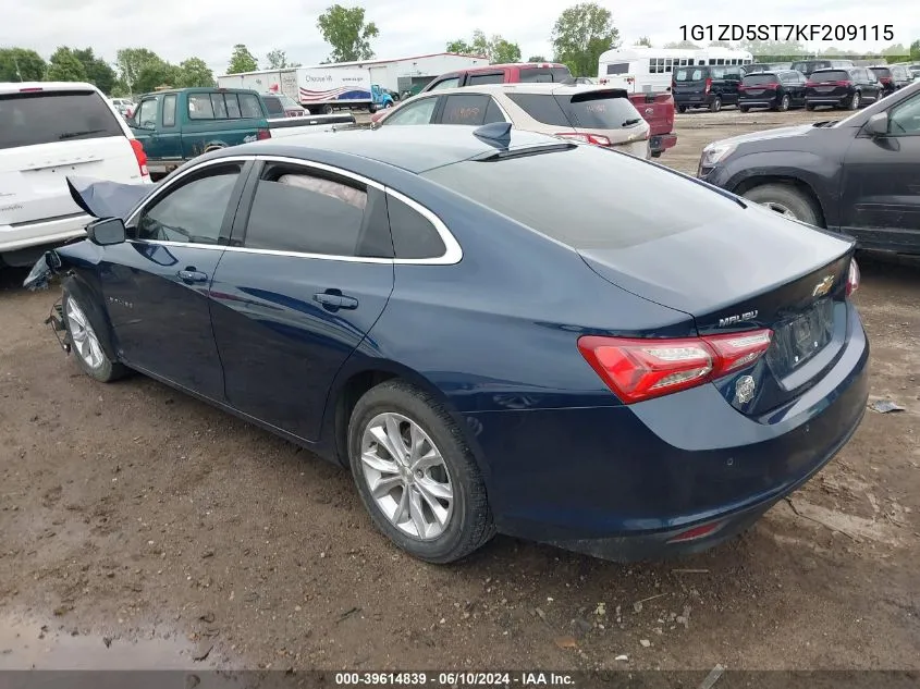 1G1ZD5ST7KF209115 2019 Chevrolet Malibu Lt