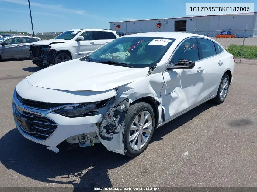 1G1ZD5ST8KF182006 2019 Chevrolet Malibu Lt