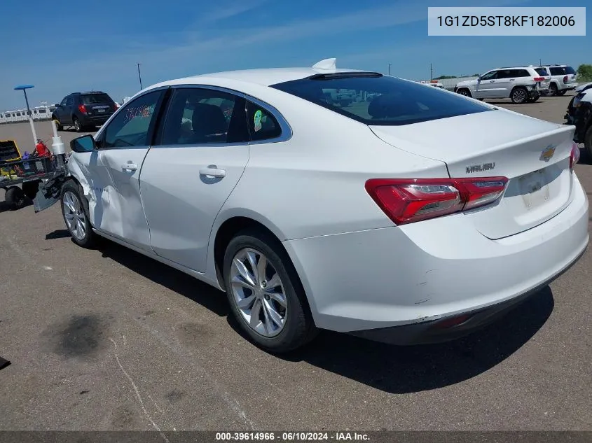 2019 Chevrolet Malibu Lt VIN: 1G1ZD5ST8KF182006 Lot: 39614966