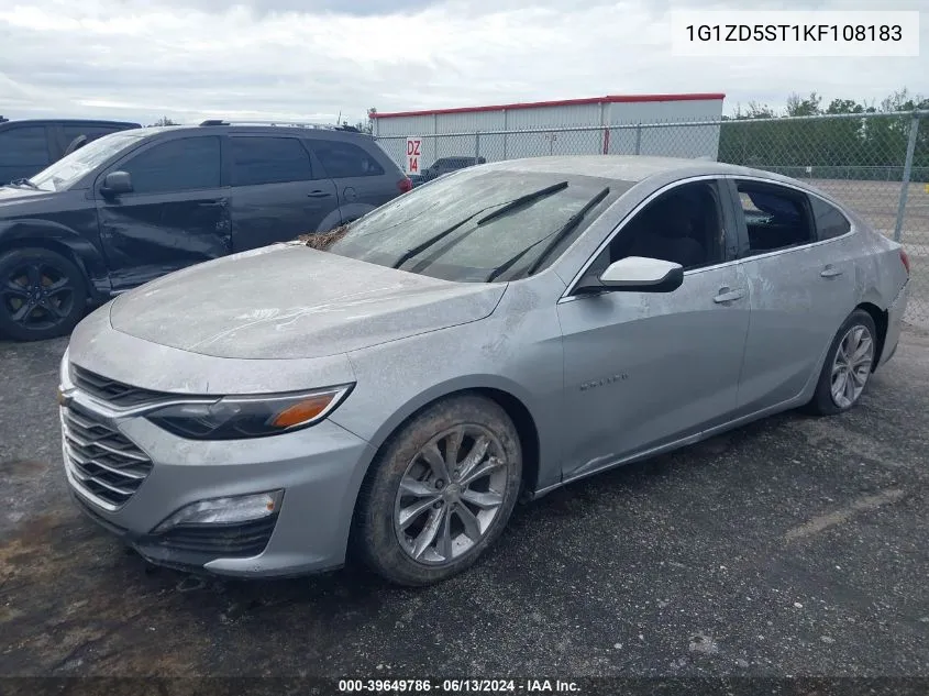 2019 Chevrolet Malibu Lt VIN: 1G1ZD5ST1KF108183 Lot: 39649786