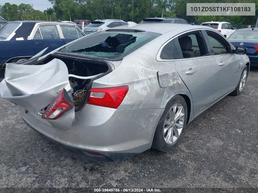 1G1ZD5ST1KF108183 2019 Chevrolet Malibu Lt