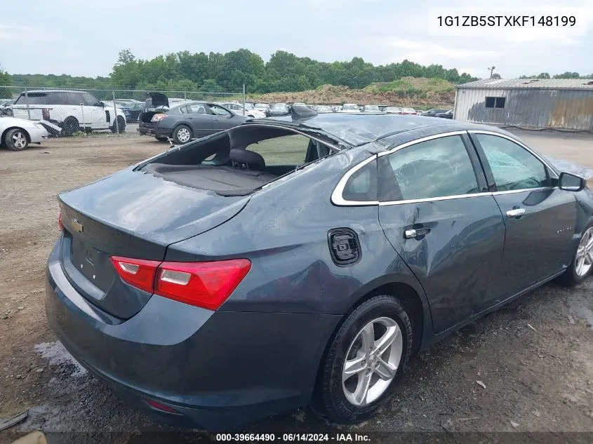 2019 Chevrolet Malibu 1Ls VIN: 1G1ZB5STXKF148199 Lot: 39664490