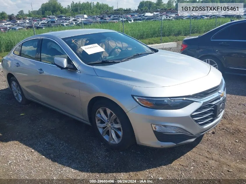 2019 Chevrolet Malibu Lt VIN: 1G1ZD5STXKF105461 Lot: 39680496