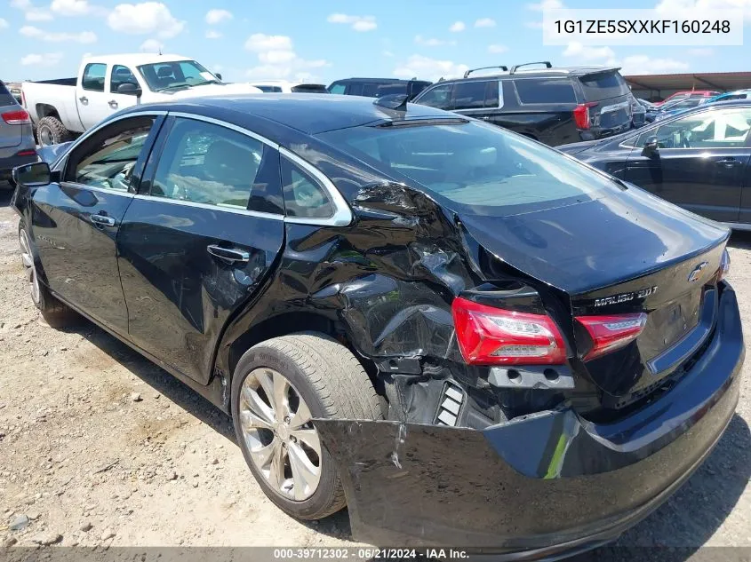 2019 Chevrolet Malibu Premier VIN: 1G1ZE5SXXKF160248 Lot: 39712302