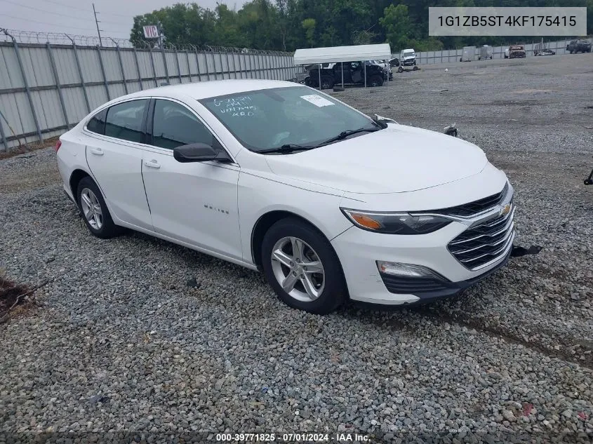 2019 Chevrolet Malibu 1Ls VIN: 1G1ZB5ST4KF175415 Lot: 39771825