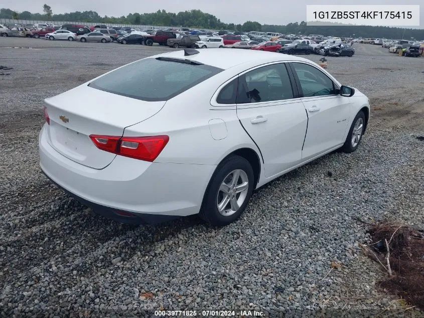 2019 Chevrolet Malibu 1Ls VIN: 1G1ZB5ST4KF175415 Lot: 39771825