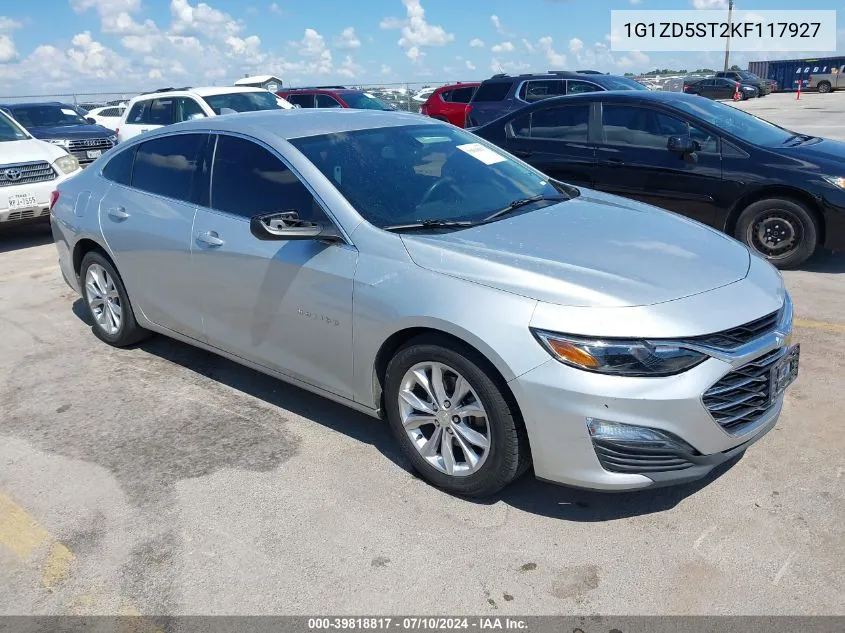 2019 Chevrolet Malibu Lt VIN: 1G1ZD5ST2KF117927 Lot: 39818817