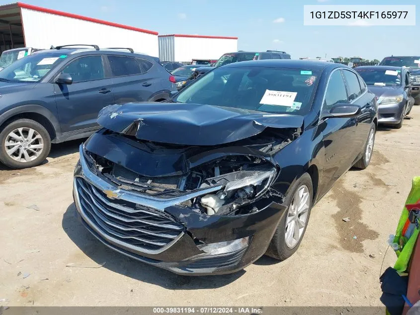 2019 Chevrolet Malibu Lt VIN: 1G1ZD5ST4KF165977 Lot: 39831194