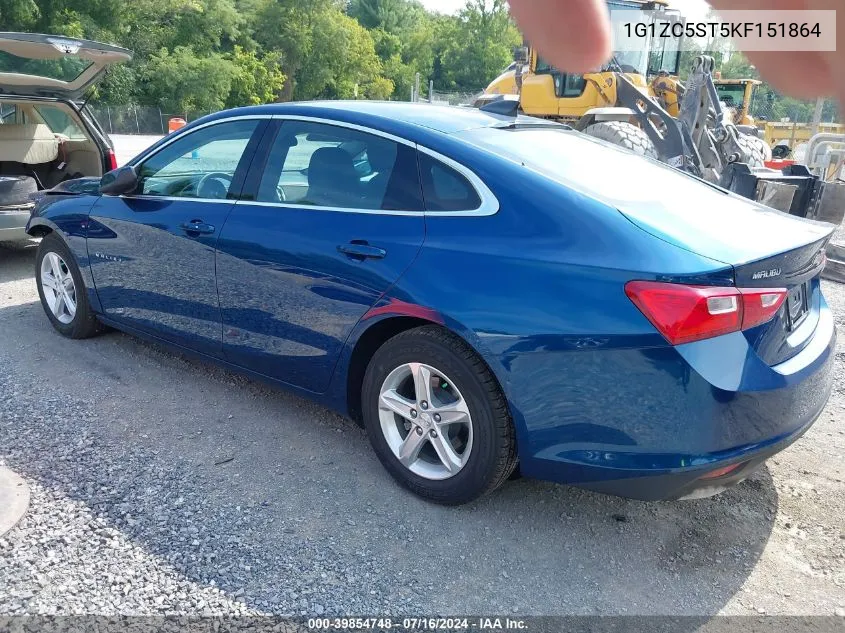 2019 Chevrolet Malibu 1Fl VIN: 1G1ZC5ST5KF151864 Lot: 39854748