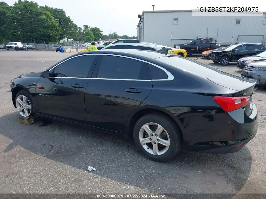 2019 Chevrolet Malibu 1Ls VIN: 1G1ZB5ST2KF204975 Lot: 39900079