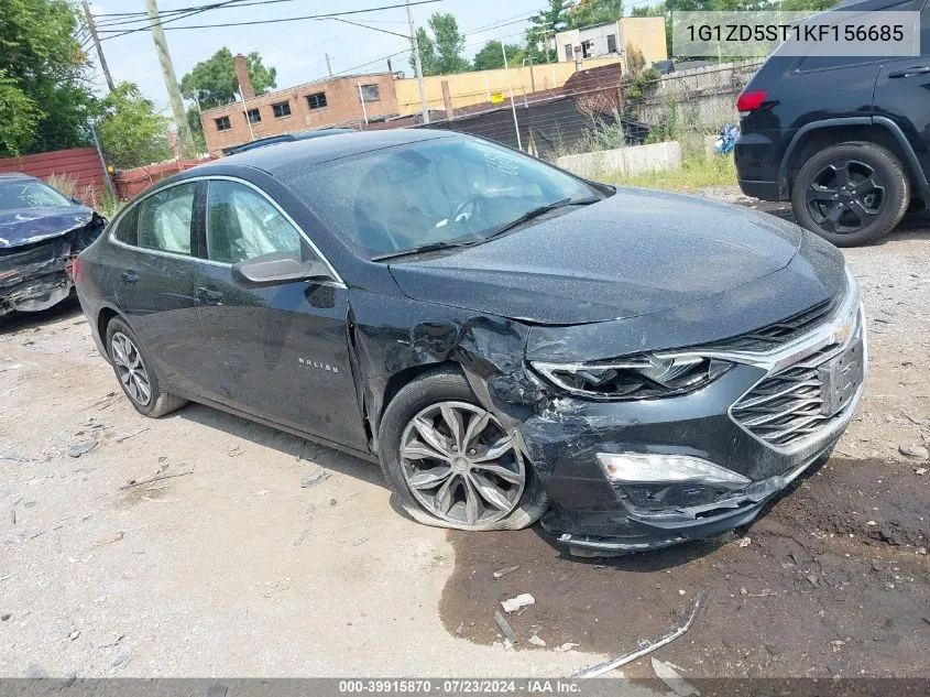 2019 Chevrolet Malibu Lt VIN: 1G1ZD5ST1KF156685 Lot: 39915870