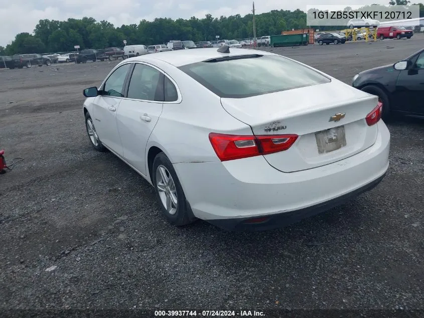 2019 Chevrolet Malibu 1Ls VIN: 1G1ZB5STXKF120712 Lot: 39937744