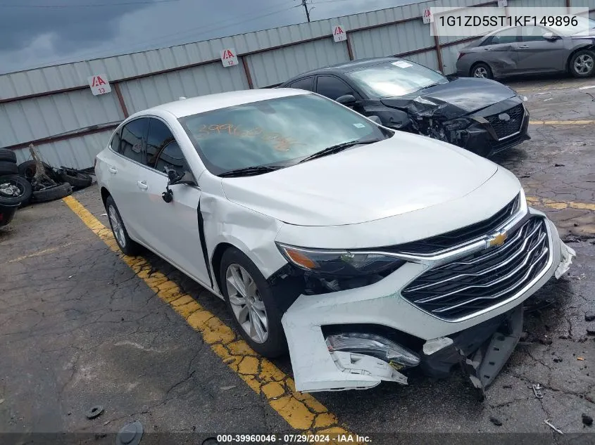 2019 Chevrolet Malibu Lt VIN: 1G1ZD5ST1KF149896 Lot: 39960046