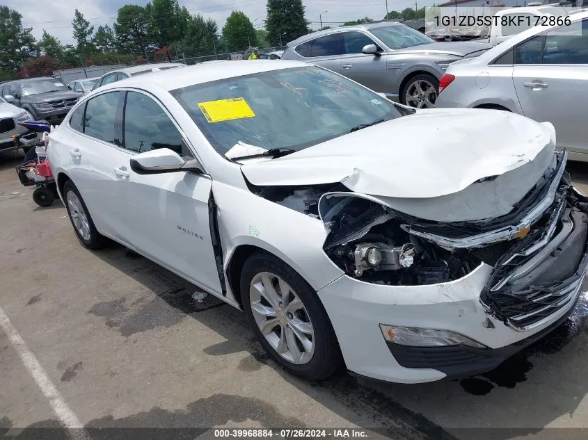 2019 Chevrolet Malibu Lt VIN: 1G1ZD5ST8KF172866 Lot: 39968884