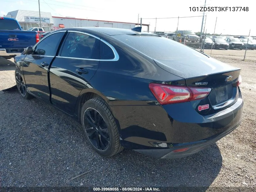 1G1ZD5ST3KF137748 2019 Chevrolet Malibu Lt