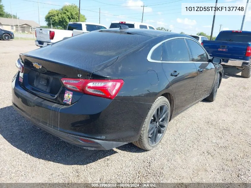 2019 Chevrolet Malibu Lt VIN: 1G1ZD5ST3KF137748 Lot: 39969055