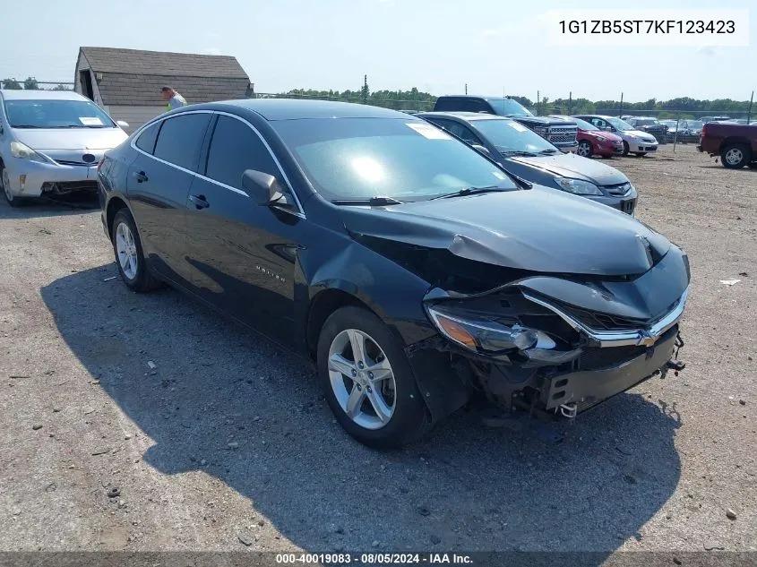 2019 Chevrolet Malibu 1Ls VIN: 1G1ZB5ST7KF123423 Lot: 40019083