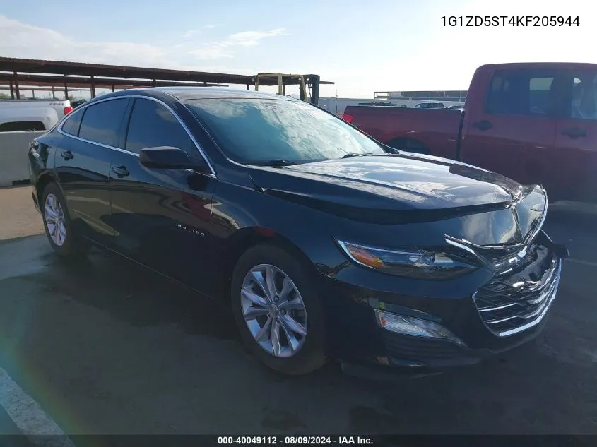 2019 Chevrolet Malibu Lt VIN: 1G1ZD5ST4KF205944 Lot: 40049112