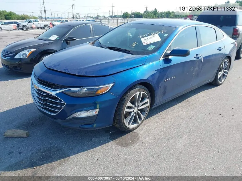 2019 Chevrolet Malibu Lt VIN: 1G1ZD5ST7KF111332 Lot: 40073057