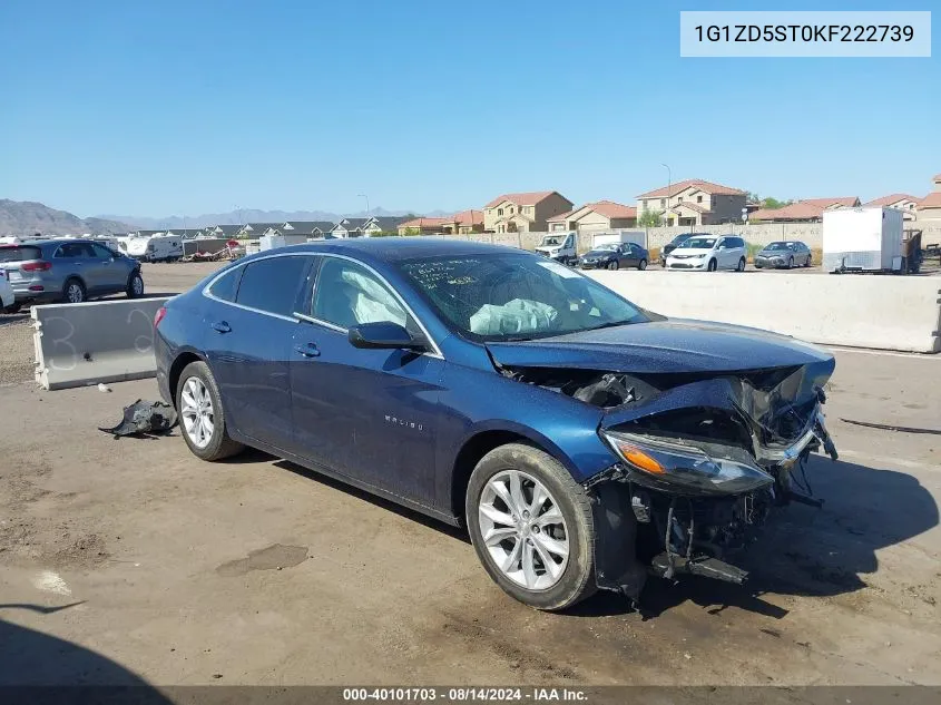 2019 Chevrolet Malibu Lt VIN: 1G1ZD5ST0KF222739 Lot: 40101703