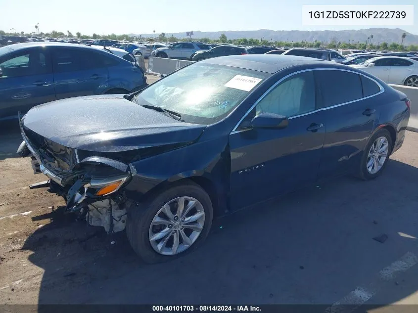 2019 Chevrolet Malibu Lt VIN: 1G1ZD5ST0KF222739 Lot: 40101703