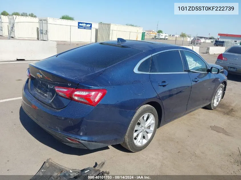 2019 Chevrolet Malibu Lt VIN: 1G1ZD5ST0KF222739 Lot: 40101703