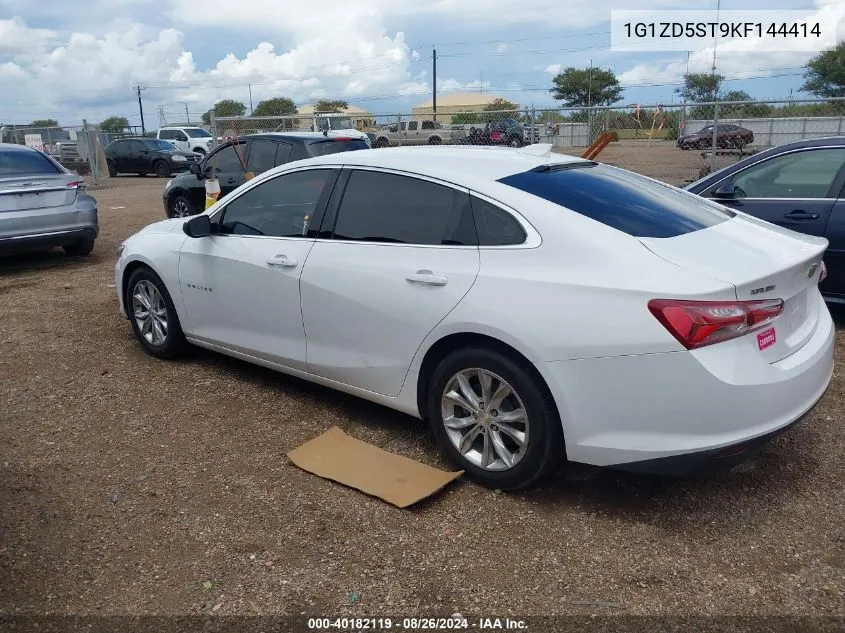 2019 Chevrolet Malibu Lt VIN: 1G1ZD5ST9KF144414 Lot: 40182119