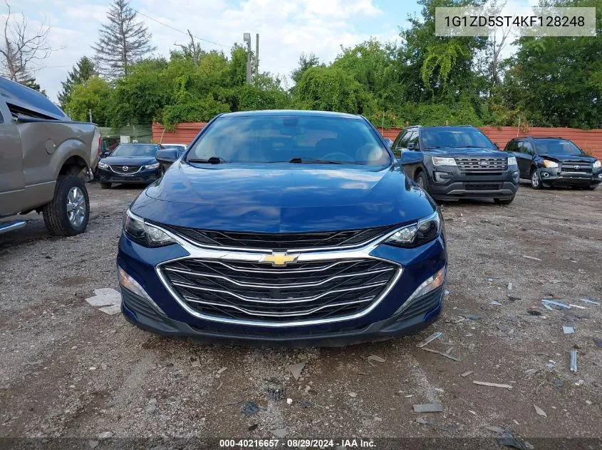 2019 Chevrolet Malibu Lt VIN: 1G1ZD5ST4KF128248 Lot: 40216657