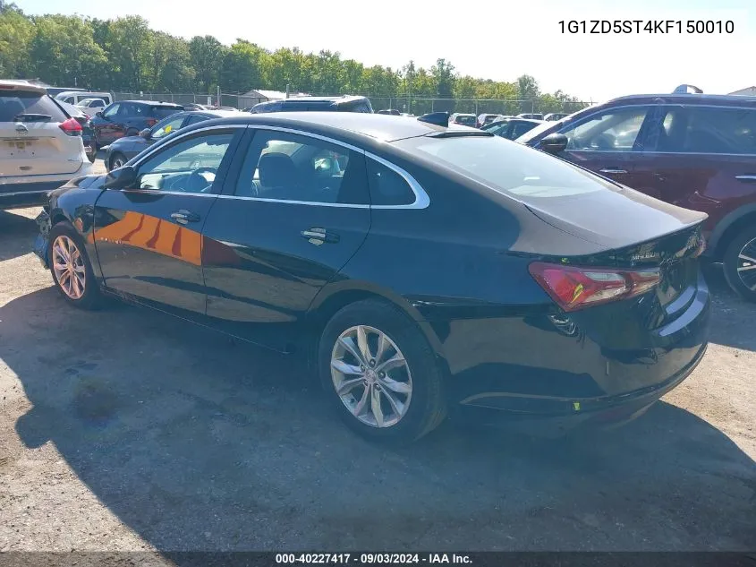 1G1ZD5ST4KF150010 2019 Chevrolet Malibu Lt