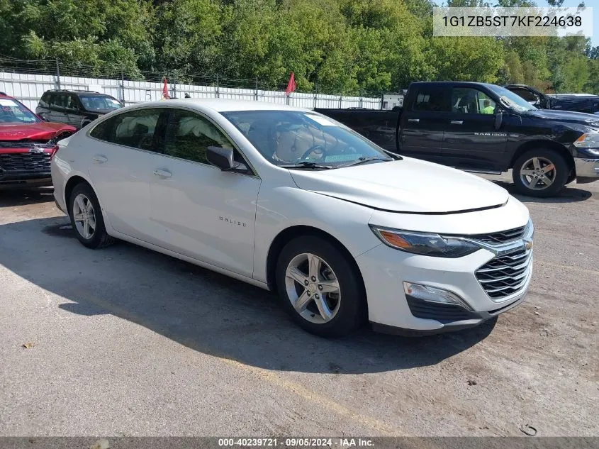 2019 Chevrolet Malibu 1Ls VIN: 1G1ZB5ST7KF224638 Lot: 40239721