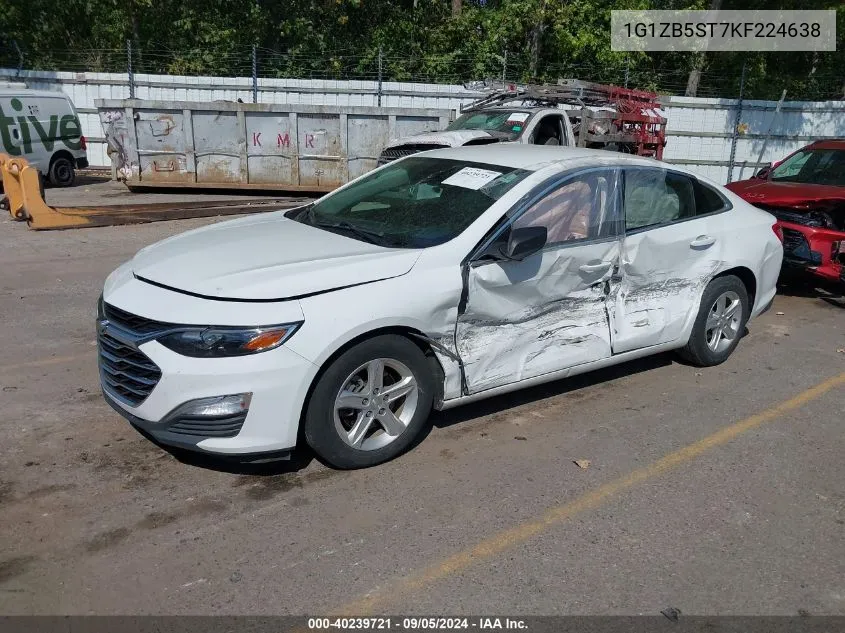 2019 Chevrolet Malibu 1Ls VIN: 1G1ZB5ST7KF224638 Lot: 40239721