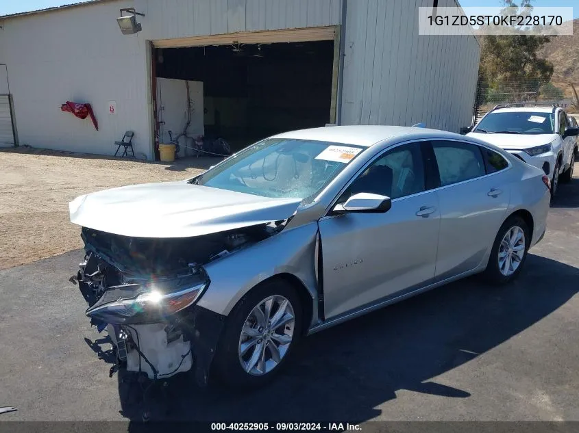 2019 Chevrolet Malibu Lt VIN: 1G1ZD5ST0KF228170 Lot: 40252905