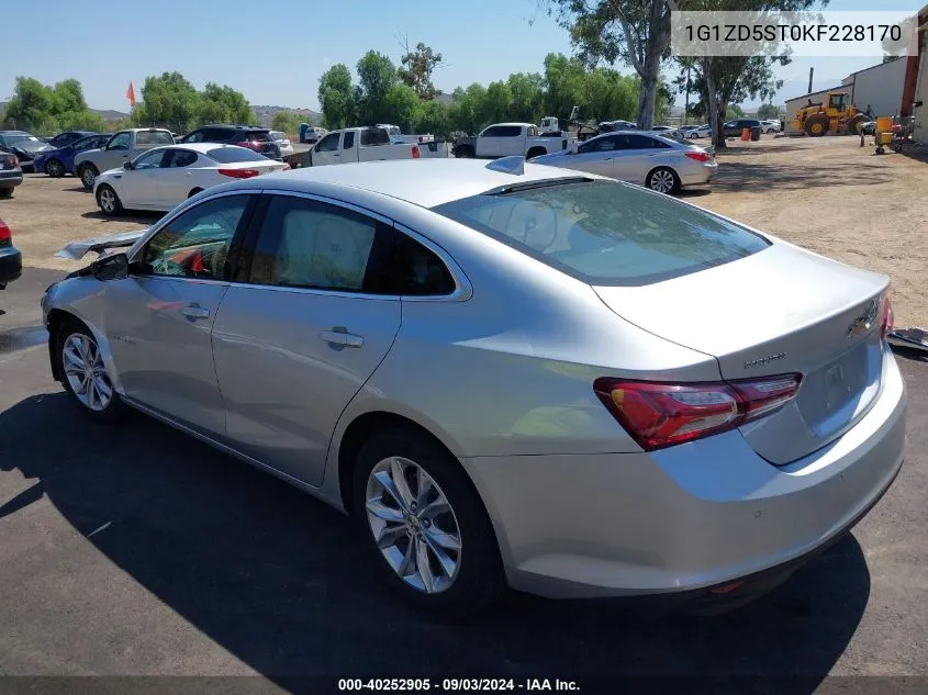 2019 Chevrolet Malibu Lt VIN: 1G1ZD5ST0KF228170 Lot: 40252905