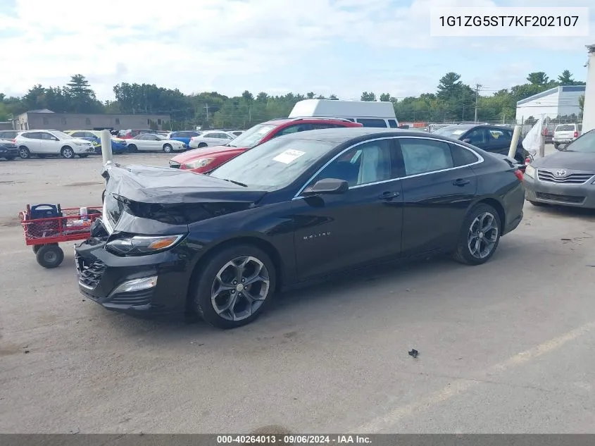 1G1ZG5ST7KF202107 2019 Chevrolet Malibu Rs