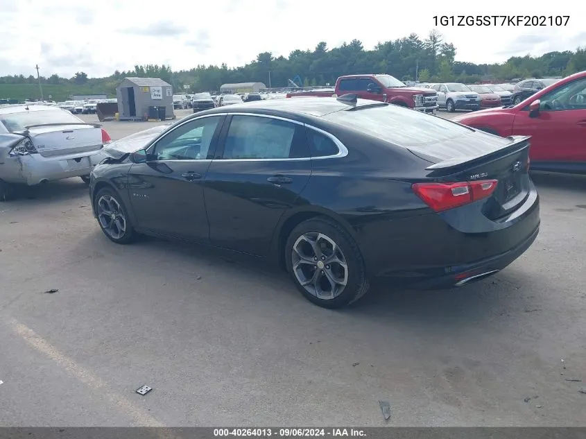 1G1ZG5ST7KF202107 2019 Chevrolet Malibu Rs