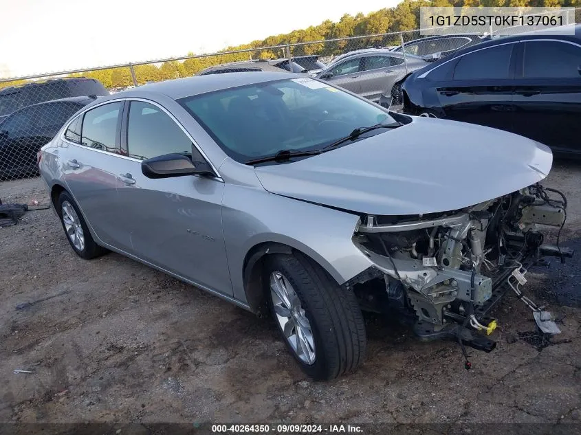 2019 Chevrolet Malibu Lt VIN: 1G1ZD5ST0KF137061 Lot: 40264350