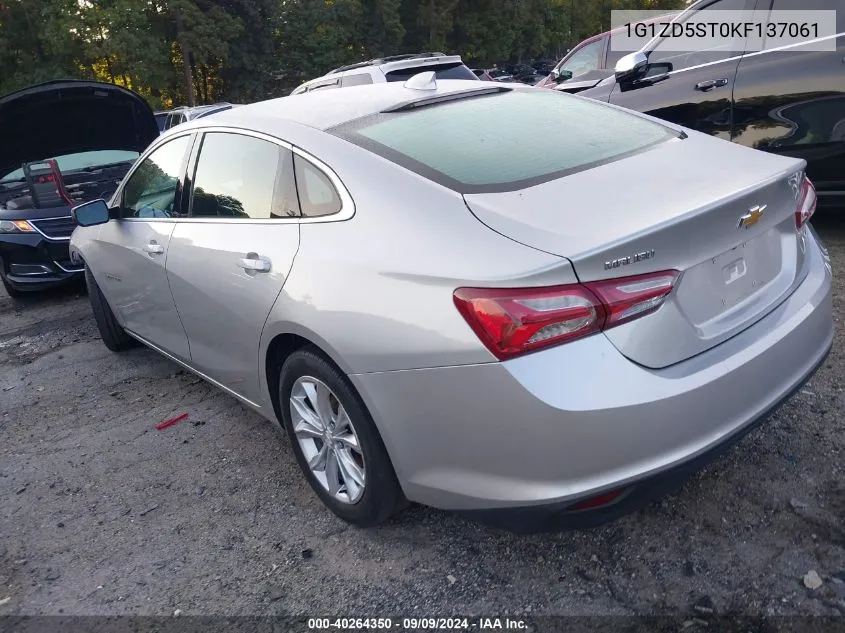 2019 Chevrolet Malibu Lt VIN: 1G1ZD5ST0KF137061 Lot: 40264350