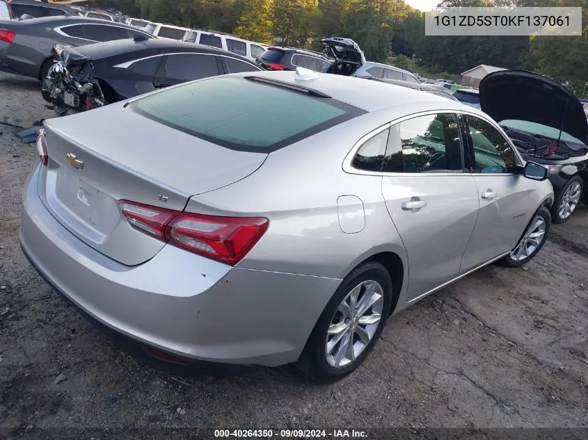 2019 Chevrolet Malibu Lt VIN: 1G1ZD5ST0KF137061 Lot: 40264350