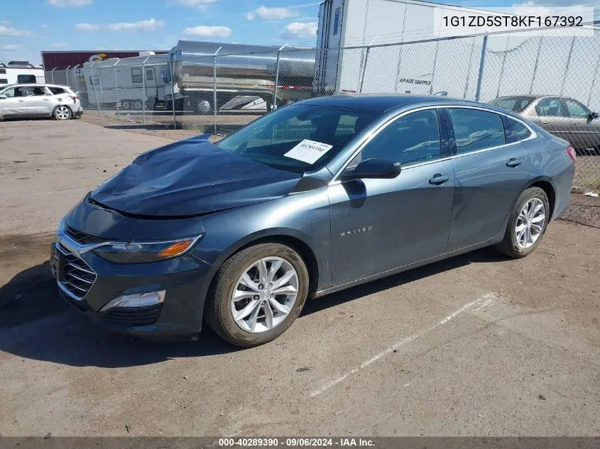 2019 Chevrolet Malibu Lt VIN: 1G1ZD5ST8KF167392 Lot: 40289390