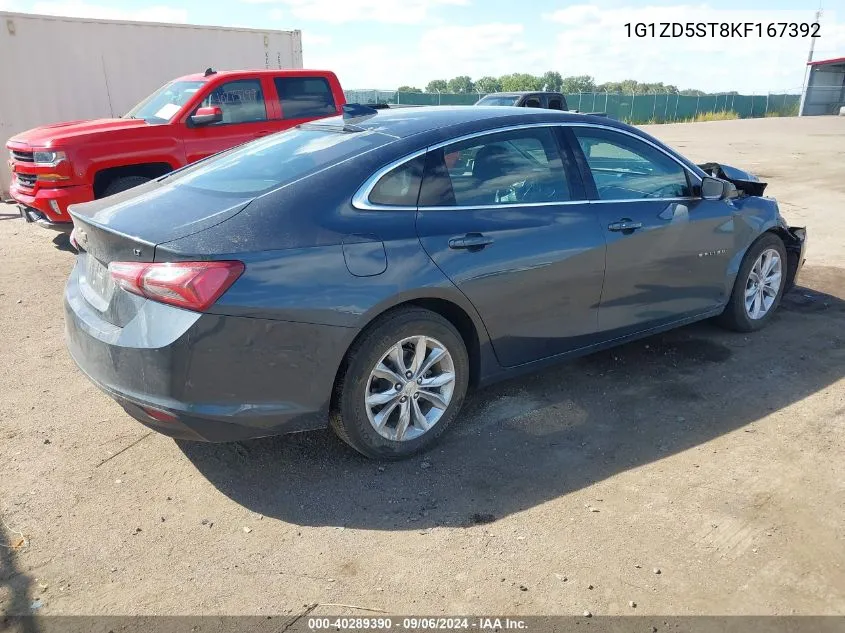 2019 Chevrolet Malibu Lt VIN: 1G1ZD5ST8KF167392 Lot: 40289390