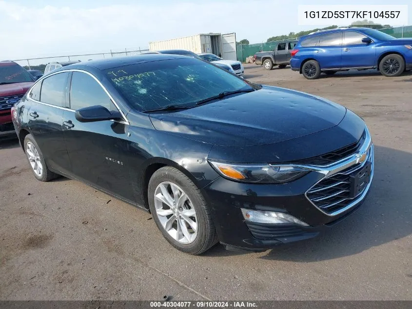 2019 Chevrolet Malibu Lt VIN: 1G1ZD5ST7KF104557 Lot: 40304077