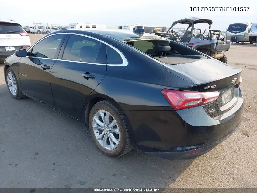 1G1ZD5ST7KF104557 2019 Chevrolet Malibu Lt