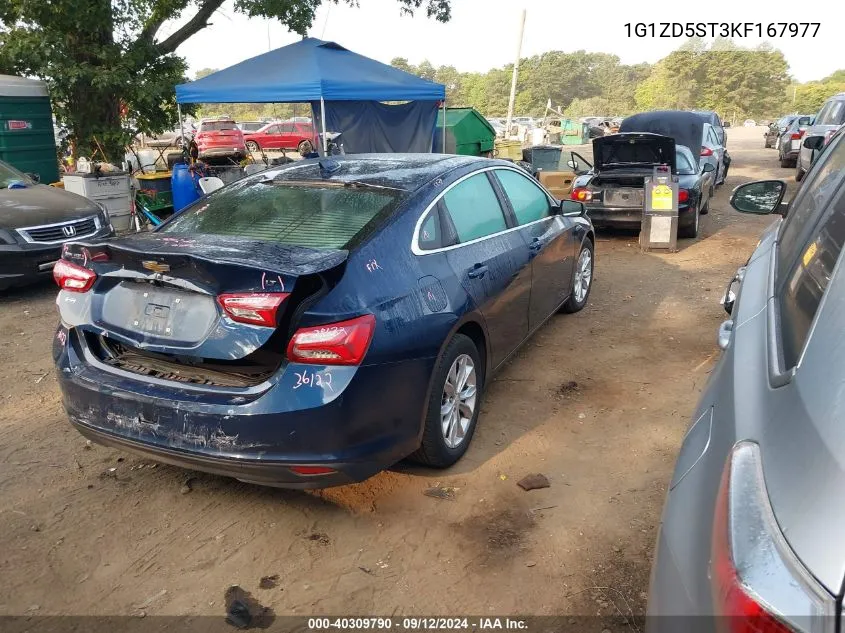 2019 Chevrolet Malibu Lt VIN: 1G1ZD5ST3KF167977 Lot: 40309790