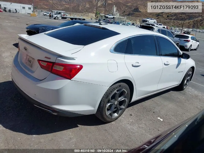 1G1ZG5ST4KF179093 2019 Chevrolet Malibu Rs