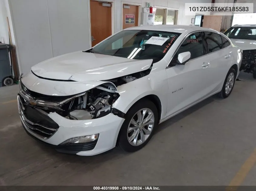 2019 Chevrolet Malibu Lt VIN: 1G1ZD5ST6KF185583 Lot: 40319908