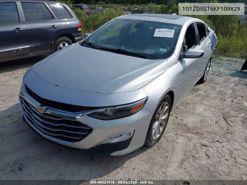 2019 Chevrolet Malibu Lt VIN: 1G1ZD5ST6KF109829 Lot: 40321515