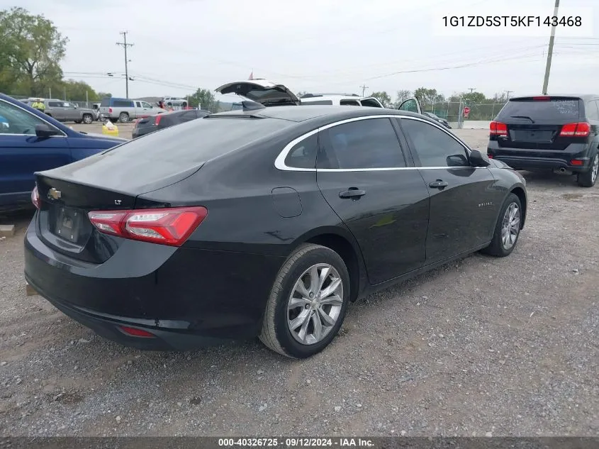 2019 Chevrolet Malibu Lt VIN: 1G1ZD5ST5KF143468 Lot: 40326725