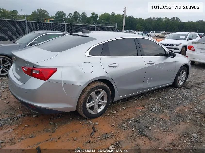 2019 Chevrolet Malibu 1Fl VIN: 1G1ZC5ST7KF208906 Lot: 40328642