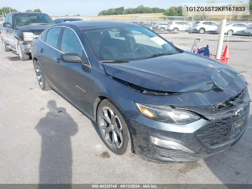 2019 Chevrolet Malibu Rs VIN: 1G1ZG5ST2KF167833 Lot: 40328745