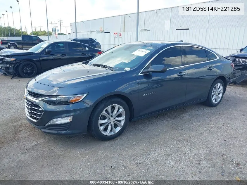 1G1ZD5ST4KF221285 2019 Chevrolet Malibu Lt